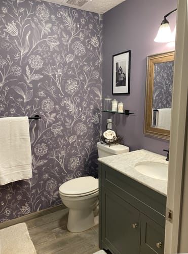 Customer photo review of Priscilla - Botanical Floral Plants Wallpaper