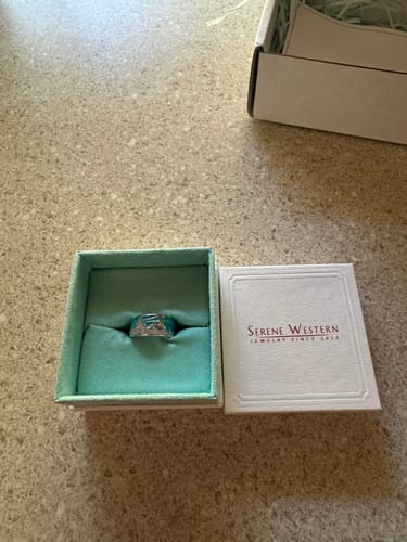 Customer photo review of Cerulean Summit Ring