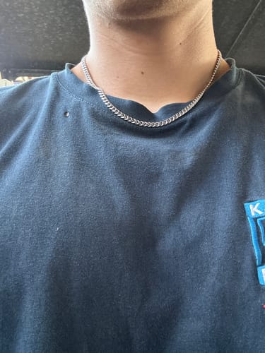 Customer photo review of Panzerkette Cuban Link 4mm