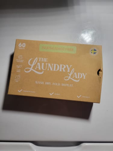 Customer photo review of Fragrance Free Laundry Sheets