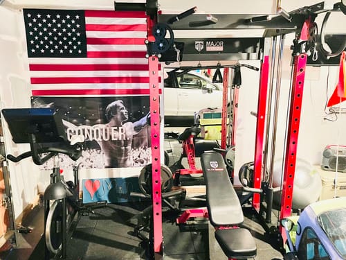 Customer photo review of Major Fitness F22 All-In-One Home Gym Power Rack