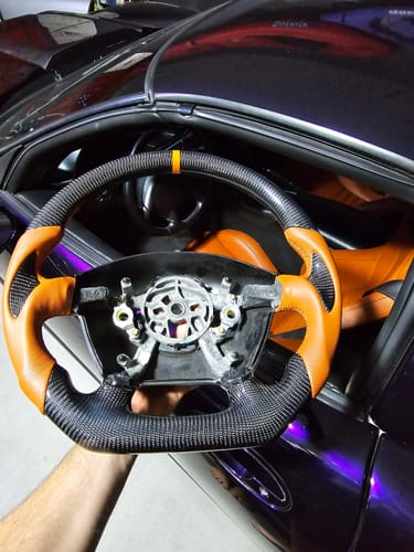 Customer photo review of 1997-2004 C5 Chevy Corvette Custom Carbon fiber Steering Wheel