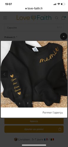 Customer photo review of Mamie - Famille-Sweat