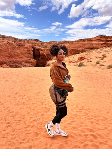 Customer photo review of Camouflage scrunch legging