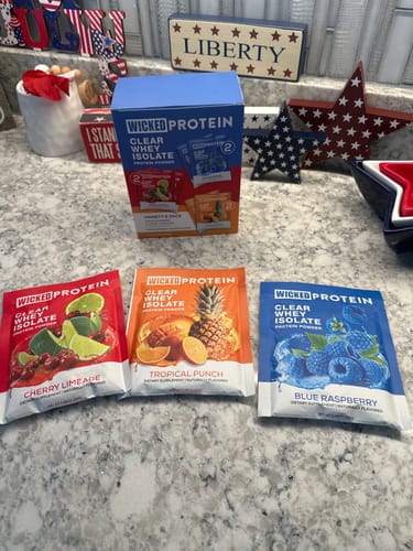 Customer photo review of WICKED Protein CL-BR-TP Powder Sampler (IN STOCK)