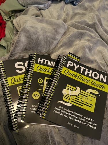 Customer photo review of QuickStart Guides Programming Bundle