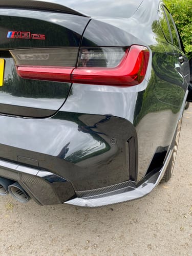 Customer photo review of GoldenWrench BMW M3/M4 BLACKLINE Rear Reflector Overlay Kit (G80/G81/G82/G83)