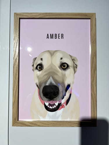 Customer photo review of Custom Pet Portrait - One Pet