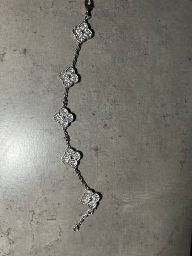 Customer photo review of Camilla Diamond Bracelet — Silver