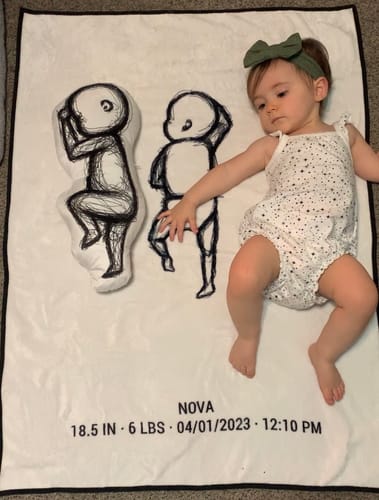 Customer photo review of Birth Pillow Scribble One