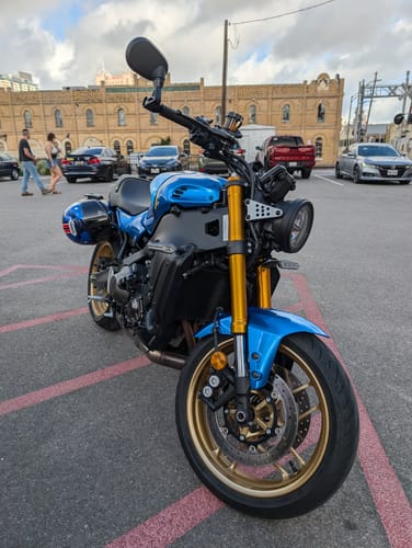 Customer photo review of XSR900 Helmet Hook (lock) 2022+