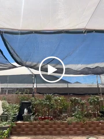 Customer video review of Premade Black Mesh Tarp – 70% Shade