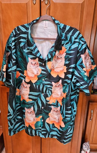 Customer photo review of Orange Bloom Shirt