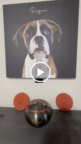Customer video review of Pet Art Canvas Wrap
