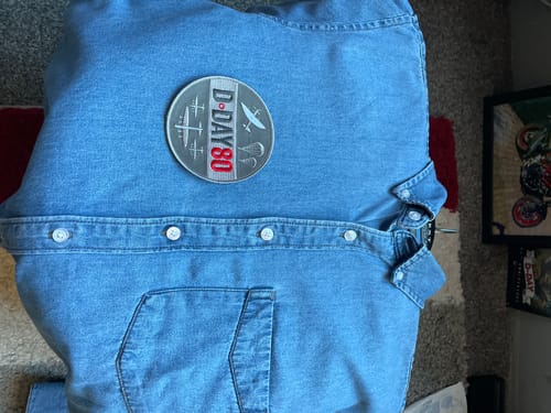 Customer photo review of D-Day 80 Grey Embroidered Badge