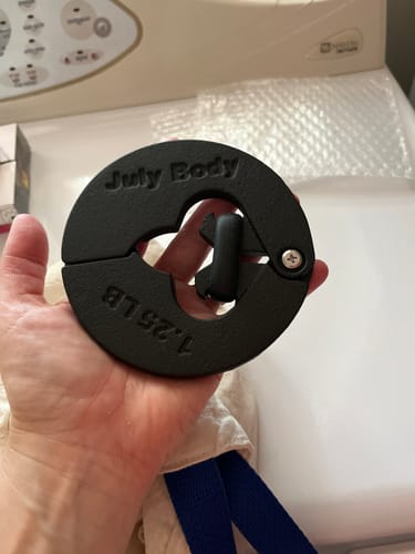 Customer photo review of 1.25 Pound Weight Clips