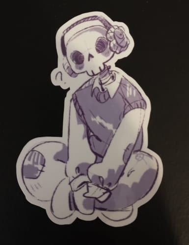 Customer photo review of Live Stream Doodles Stickers #1