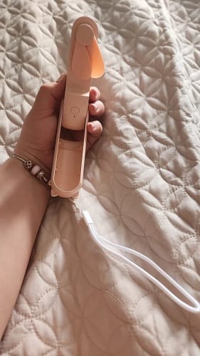 Customer photo review of Charming Handheld Mini Fan