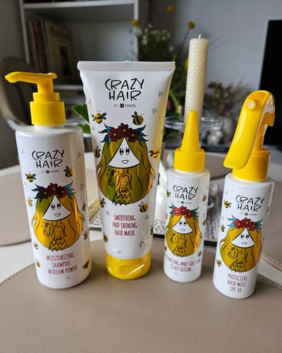 Customer photo review of Crazy Hair Moisturizing & Soothing Scalp Lotion Honey