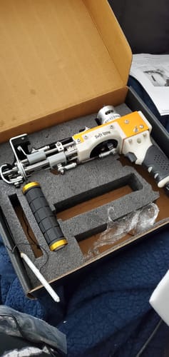 Customer photo review of The Spider — Cut & Loop Pile Tufting Machine