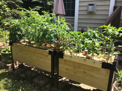 Customer photo review of Winter Covers for Raised Garden Beds