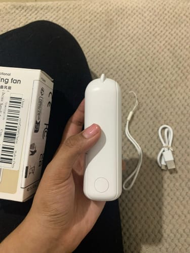 Customer photo review of Charming Handheld Mini Fan