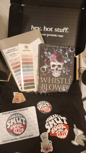 Customer photo review of smut slut book club subscription