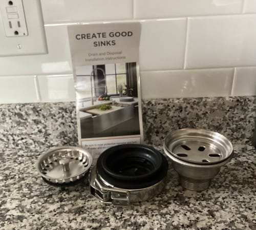 Customer photo review of Seamless Drain & Disposal Kit
