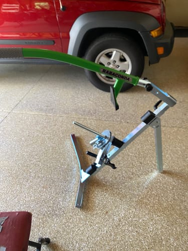 Customer photo review of Rabaconda Street Bike Tire Changer