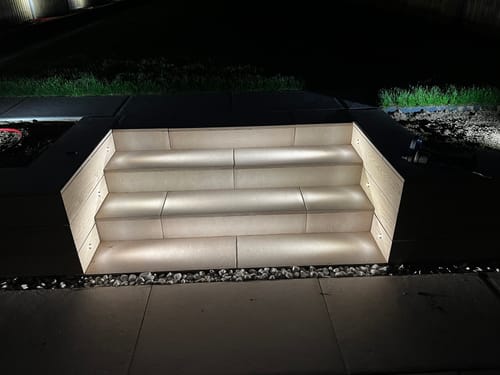 Customer photo review of 1W Ella Indirect Eyelid Bezel IP65 Marker Light, Step Light, Mini Downlight, Deck Light, Black/ Antique Brass/ Polished Copper/ Gold/ Bronze/ White (Non Dimmable Driver Included)