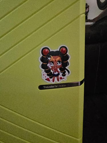 Customer photo review of Black Sailor Moon Sticker