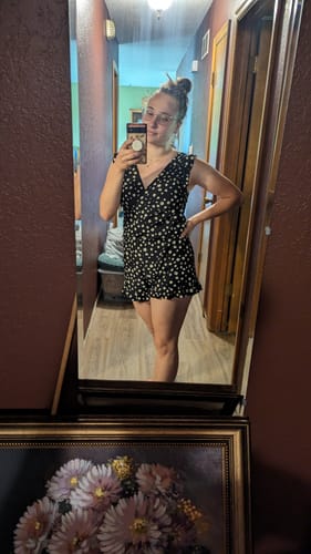 Customer photo review of ginger swim romper