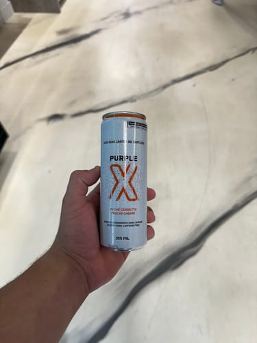 Customer photo review of Purple X - Boisson Énergisante Sans Caféine 355ml