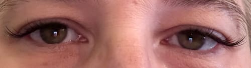 Customer photo review of Bare Naked - Pre-Glued Lashes