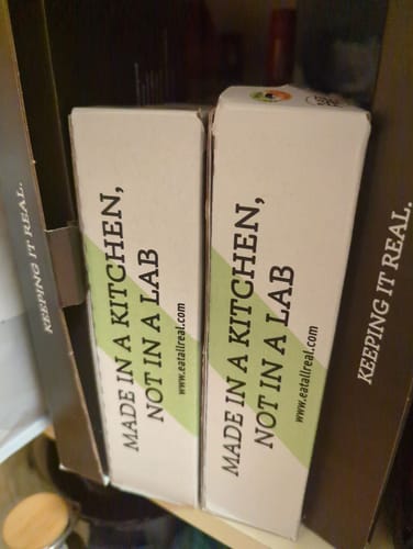 Customer photo review of Cashew Cookie Dough Protein Bar