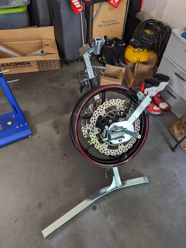 Customer photo review of Rabaconda Street Bike Tire Changer