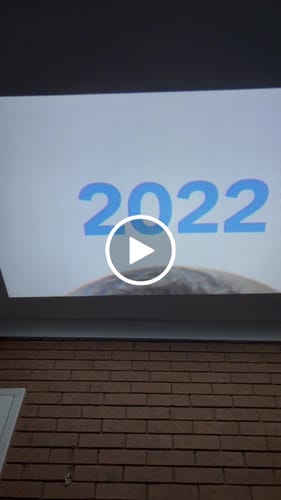 Customer video review of MovieHub™ Ultra HD Projector + FREE Projector Screen