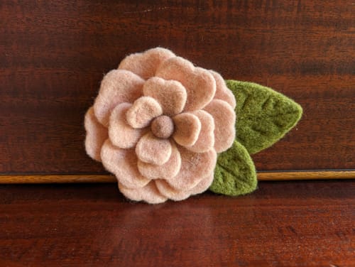 Customer photo review of Pink Rose Mini Needle Felting Kit