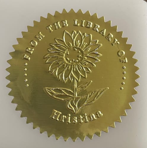 Customer photo review of 50 Golden Seal Sticker