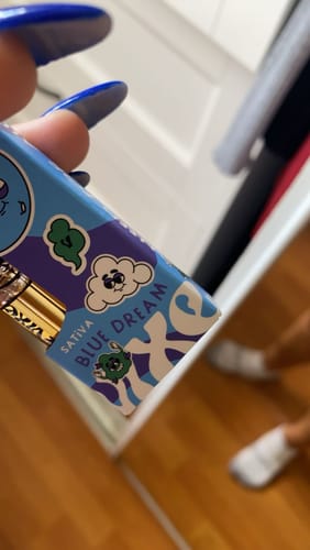 Customer photo review of Vixe Delta 8 Cart - Blue Dream