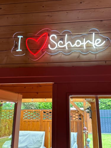 Customer photo review of Neon I LOVE SCHORLE