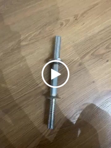 Customer video review of Halter Barra 35cm 25,40mm Maciça Com Rosca Cromada