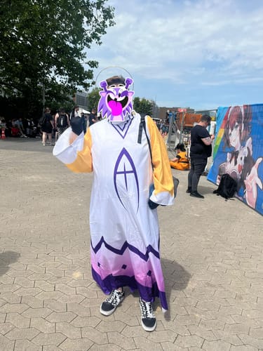 Customer photo review of Hazbin Hotel Adam Kostüm SET Adam Cosplay Outfits