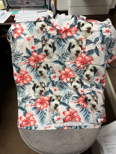 Customer photo review of Luau Buddies Shirt