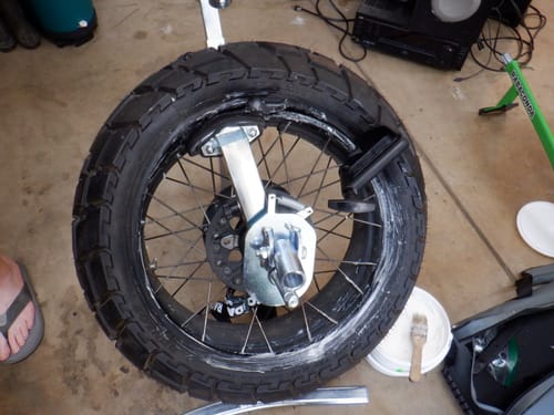 Customer photo review of Rabaconda Street Bike Tire Changer
