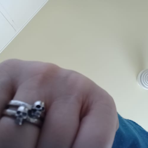 Customer photo review of Skull Head Ring