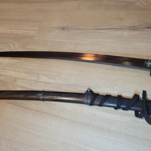 Customer photo review of Dark red katana
