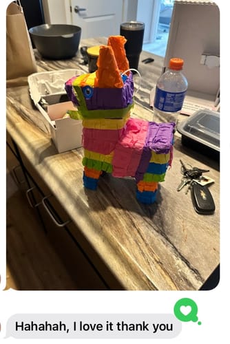 Customer photo review of Treat Yourself, It's Your Day Piñatagram