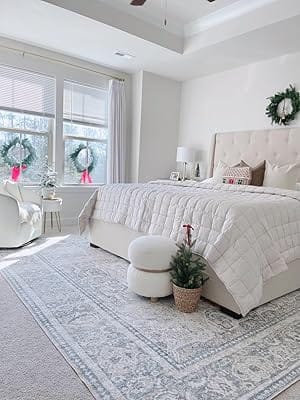 Customer photo review of White Pebble Round Ottoman #100046