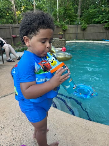 Customer photo review of The Floatee with UV Protection (6 months - 8 years)